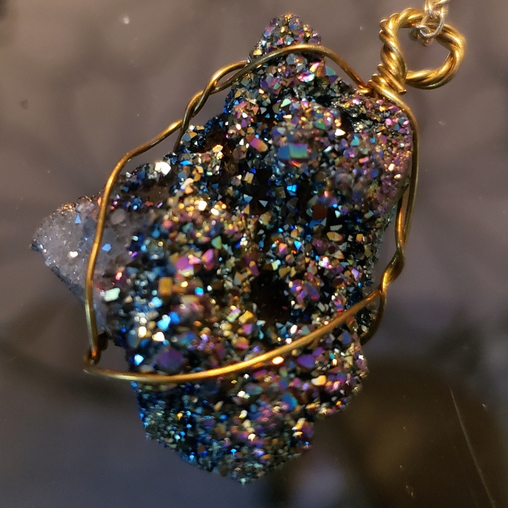 Brand New Geode Necklaces